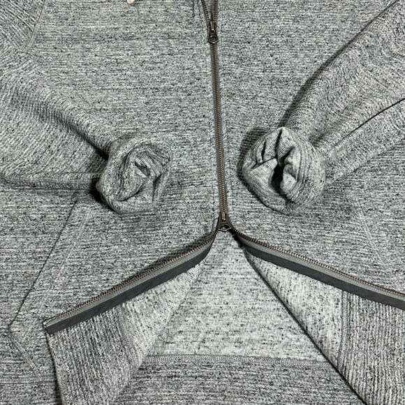 Men’s Faherty Waffle Zip Hoodie, Grey Storm Heather, Size Medium, MKS2305-GSH - Picture 7 of 11